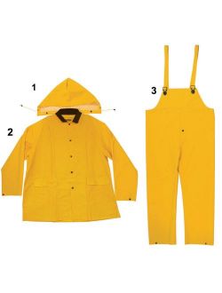 Enguard 3pc heavy-duty yellow rain suit