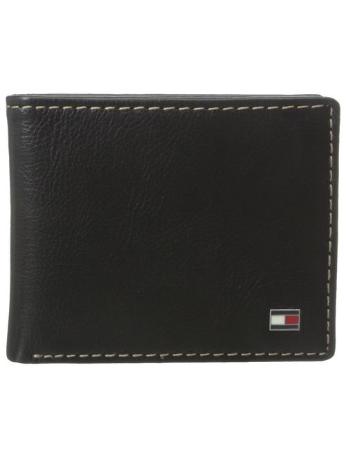 Tommy Hilfiger Men's Leather Slim Billfold Wallet