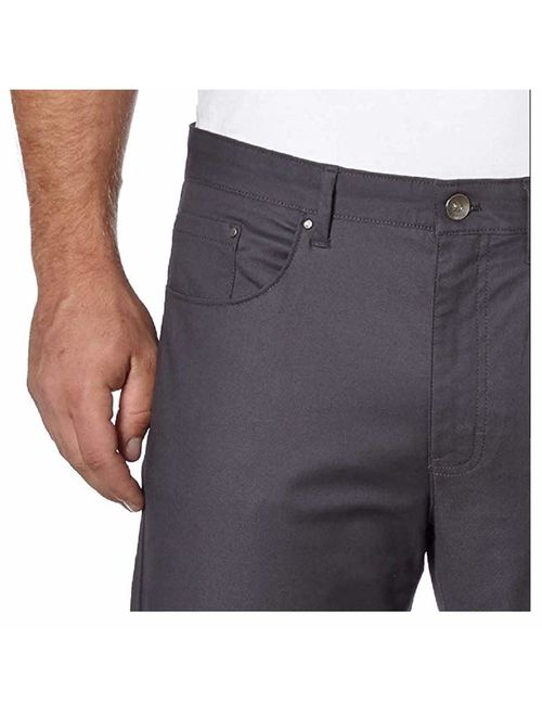 Calvin Klein Men's Stretch Slim Fit Twill Pant, Asphalt, 36Wx32L