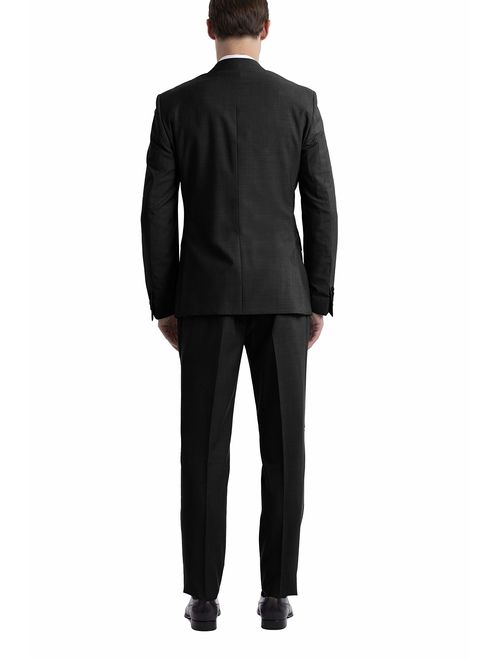 Calvin Klein Men's Slim Fit Stretch Suit, Black, 42 Short