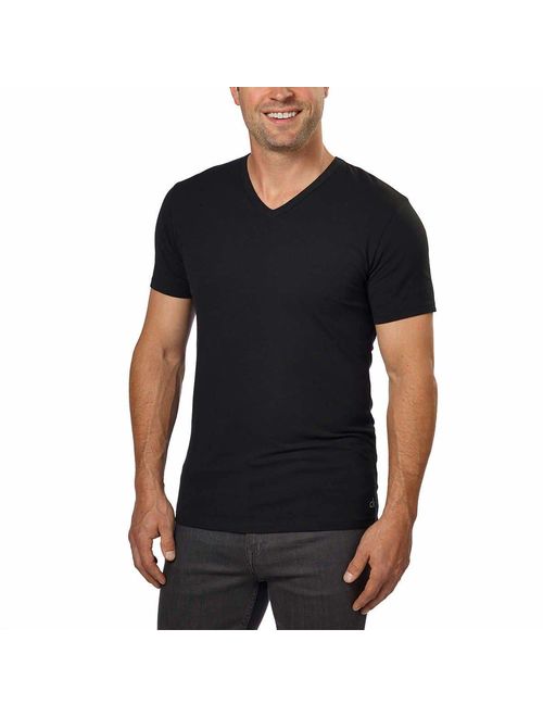 Calvin Klein Cotton Stretch V-Neck, Classic Fit T-Shirt, Men's (3-pack) (White or Black)