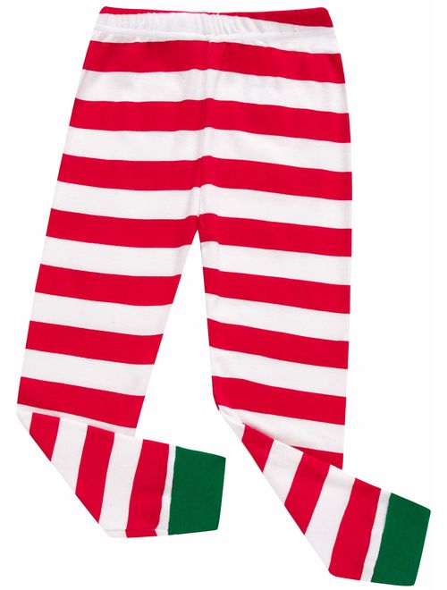 shelry Girls Christmas Pajamas Big Boys Pjs Sleepwear Kids Clothes Stripe Pants Set