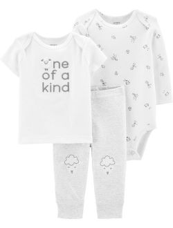 Carters Baby Boys 3-pc. One Of A Kind Sheep Layette Set 16W Short
