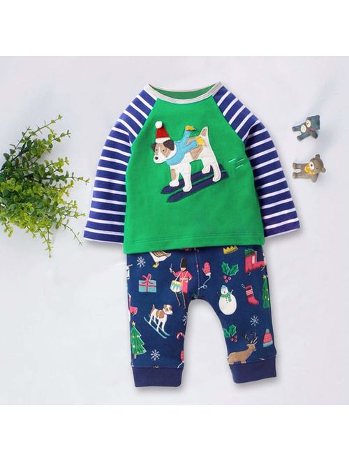Fiream Boys and Toddlers Cotton Outfits Longsleeve Clothing Sets