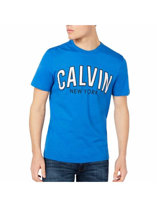 Calvin Klein Men's Classic Bold Font Logo Short Sleeve Crew Neck T-Shirt