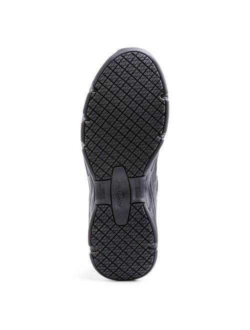 Dickies&#174; Men's Athletic Lace Leather Slip Resistant Sneakers - Black