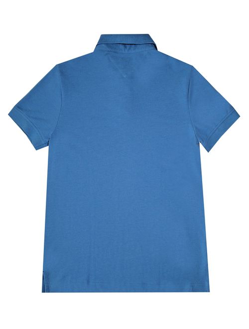 Tommy Hilfiger Mens Custom Fit Solid Color Polo Shirt - XL - Blue