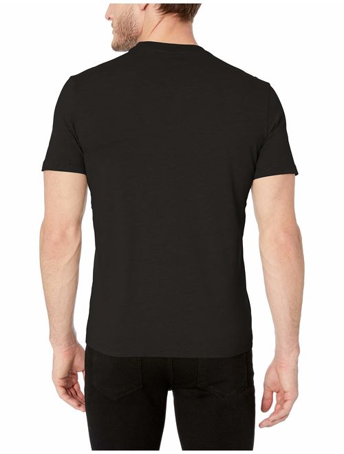 Calvin Klein Men's Short Sleeve Texture Ck Logo Print Crew Neck T-Shirt