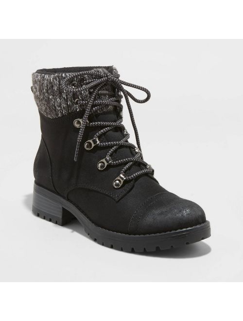 Women's Danica Microsuede Lace-Up Boots - Universal Thread&#153;