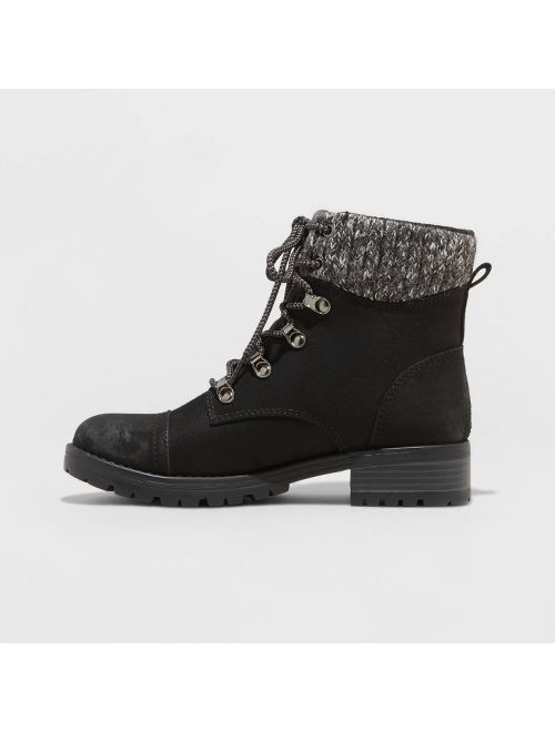 Women's Danica Microsuede Lace-Up Boots - Universal Thread&#153;