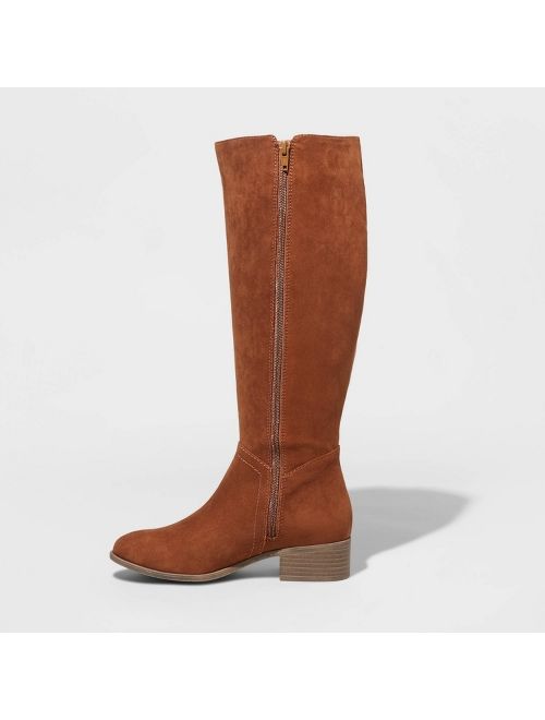 Women's Brielle Microsuede Riding Boots - Universal Thread&#153;