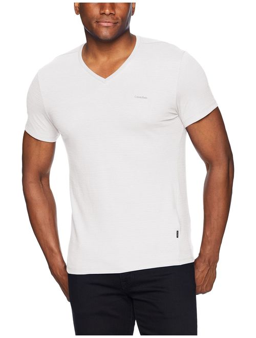 Calvin Klein Men's Short Sleeve Jersey Cotton V-Neck T-Shirt