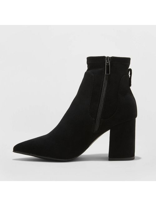 Women's Cornelia Microsuede Pointed Sock Bootie - A New Day&#153;