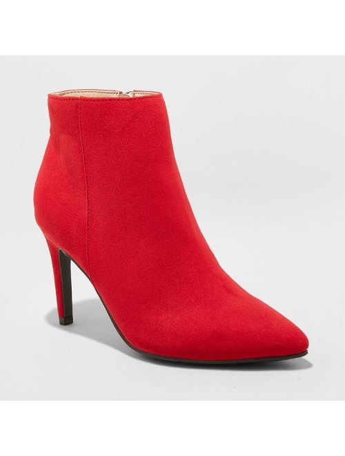 Women's Norelle Microsuede Stiletto Pointed Bootie - A New Day&#153;