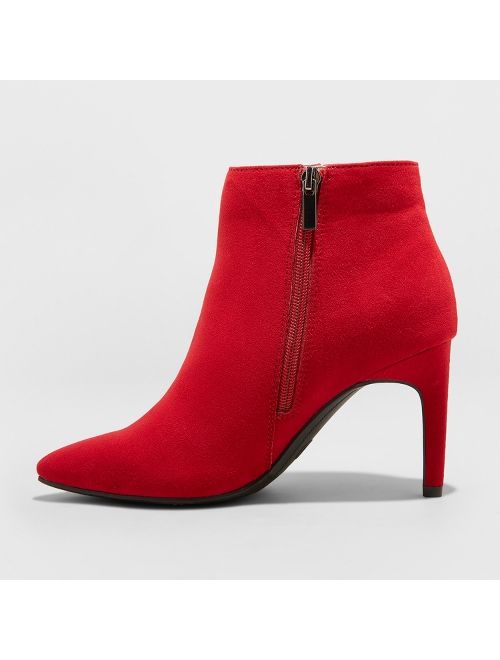 Women's Norelle Microsuede Stiletto Pointed Bootie - A New Day&#153;