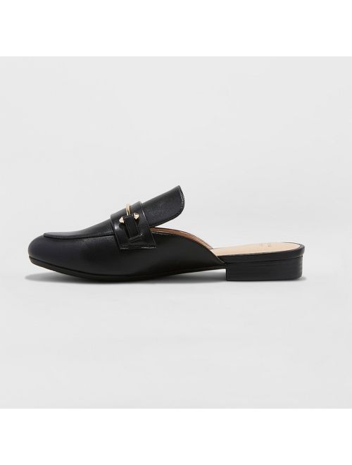 Women's Remmy Backless Loafers - A New Day&#153; Black