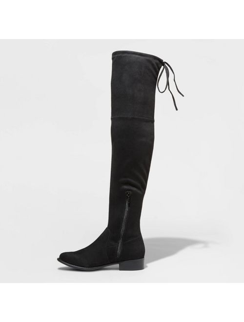 Women's Sidney Microsuede Over the Knee Boots - A New Day
