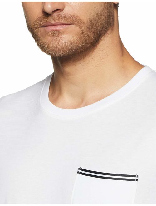Calvin Klein Men's Short Sleeve Jersey Tee with Rib Details
