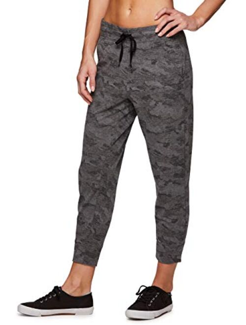 RBX Active Women's Camo Print Lightweight Jogger Sweatpants with Pockets