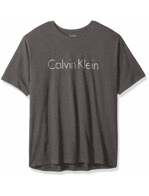 Calvin Klein Men's Big and Tall Short Sleeve Logo Graphic T-Shirt