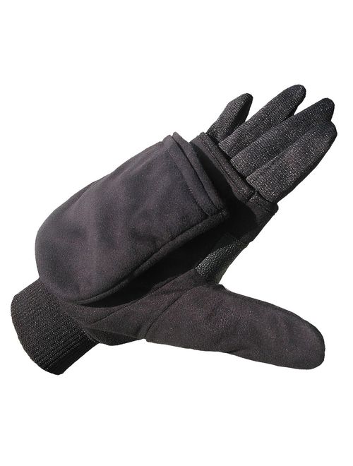 Heat Factory Gloves with Pop-Top Mittens, with Hand Heat Warmer Pockets
