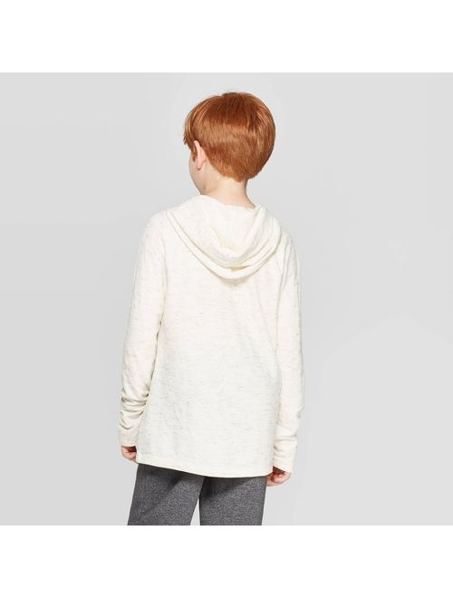 Boys' Long Sleeve Hooded T-Shirt - Cat & Jack&#153; Cream