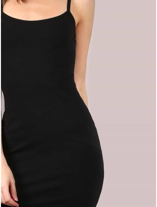 Shein Mini Cami Dress BLACK