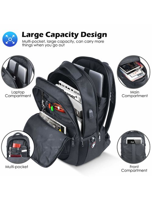 Laptop Backpack, Sosoon Business Bags School Bookbag for College Travel Backpack