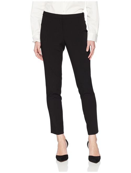 Calvin Klein Women's Petite Lux Highline Pant with Button Closure