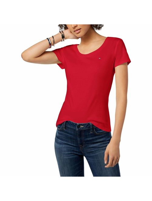 Tommy Hilfiger Womens Crew Neck Short Sleeves T-Shirt
