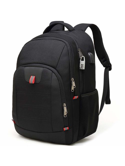 Travel Laptop Backpack,Extra Large Anti Theft College School Backpack for Men and Women with USB Charging Port