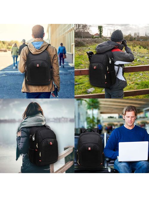 Travel Laptop Backpack,Extra Large Anti Theft College School Backpack for Men and Women with USB Charging Port