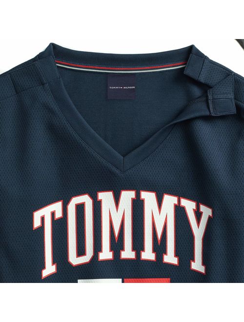 Tommy Hilfiger Women's Adaptive Jersey with Magnetic Buttons at Shoulders