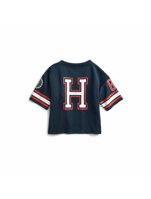 Tommy Hilfiger Women's Adaptive Jersey with Magnetic Buttons at Shoulders