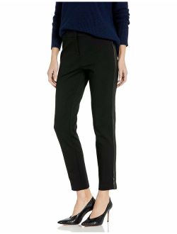 Women's Faux Leather Side Pant