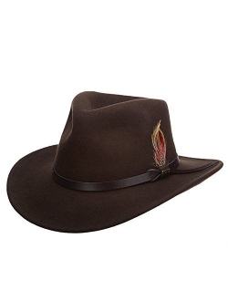 Classico Men's Crushable Felt Outback Hat