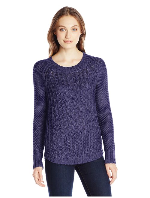 Calvin Klein Jeans Women's Core Texture Mixed Crew Sweater