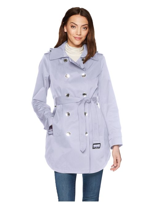 Calvin Klein Women's Double Breasted Trench Rain Jacket