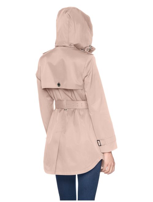 Calvin Klein Women's Double Breasted Trench Rain Jacket