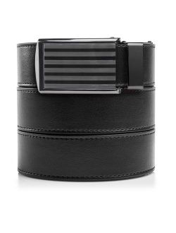 SlideBelts Men's Leather Adjustable Ratchet Belt - Custom Fit