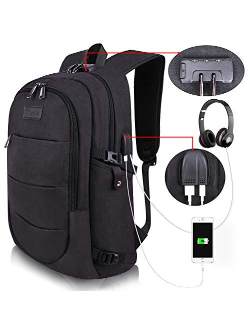 Tzowla Business Travel Laptop Backpack for Women Men College School Gift