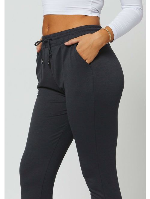 Conceited Premium Ultra Soft Jogger Sweatpants with Pockets for Women 8 Colors High Waisted