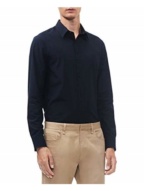 Calvin Klein Men's Stretch Cotton Button Down Shirt