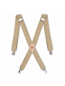 Men's 1-1/2 Solid Straight Clip Suspender