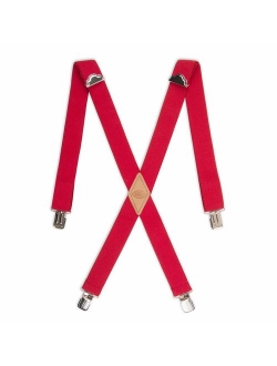 Men's 1-1/2 Solid Straight Clip Suspender