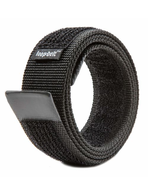 Loopbelt No-Scratch Reversible Web Belt, with Rubber Coated Tips and Advanced H&L Fasteners
