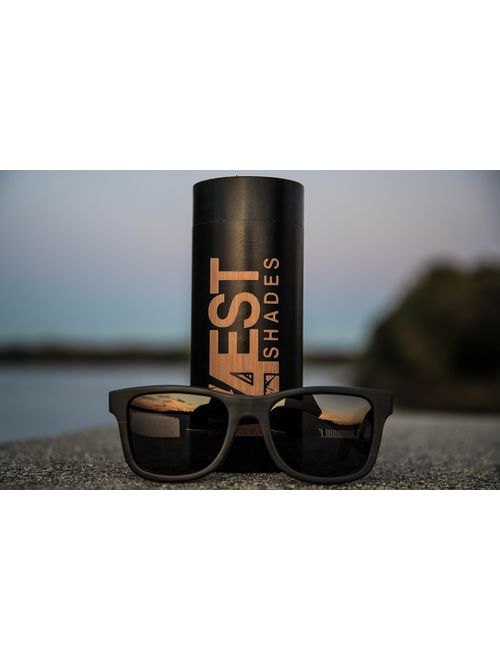 Wood Sunglasses made from Maple -100% polarized shades that float