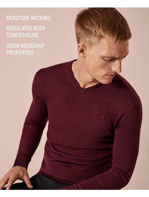 Calvin Klein Men's Merino Sweater Full Zip