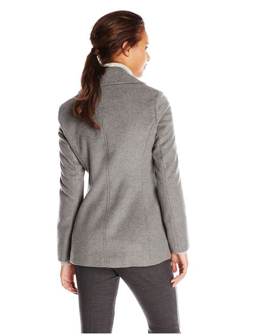 Calvin Klein Women's Double-Breasted Classic Peacoat
