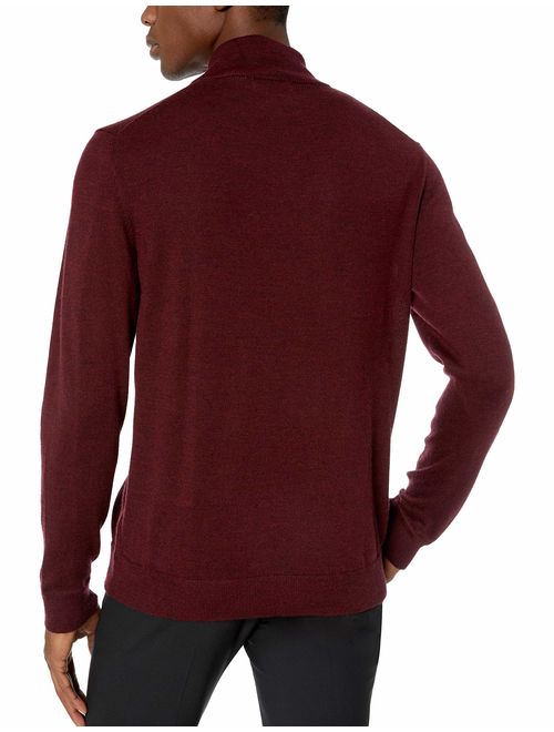 Calvin Klein Men's Merino Quarter Zip Sweater